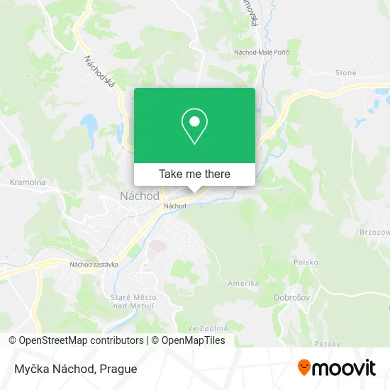 Карта Myčka Náchod