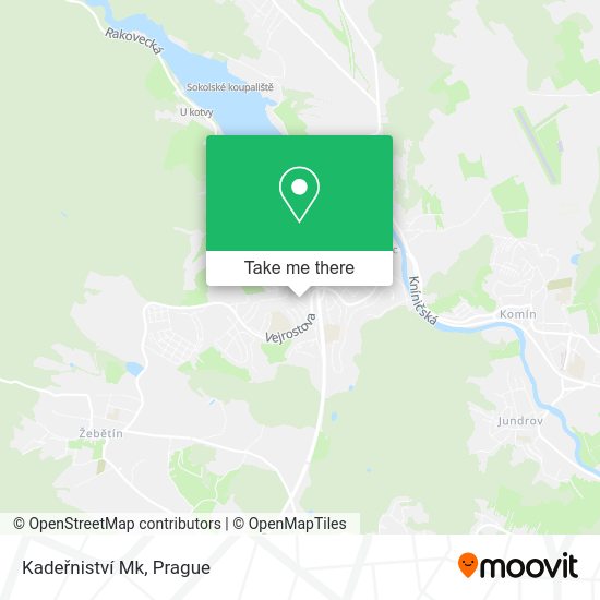 Kadeřniství Mk map