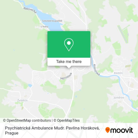 Psychiatrická Ambulance Mudr. Pavlína Horáková map