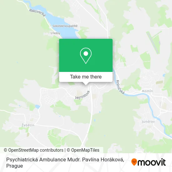 Карта Psychiatrická Ambulance Mudr. Pavlína Horáková