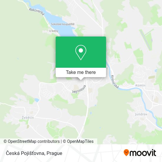 Česká Pojišťovna map