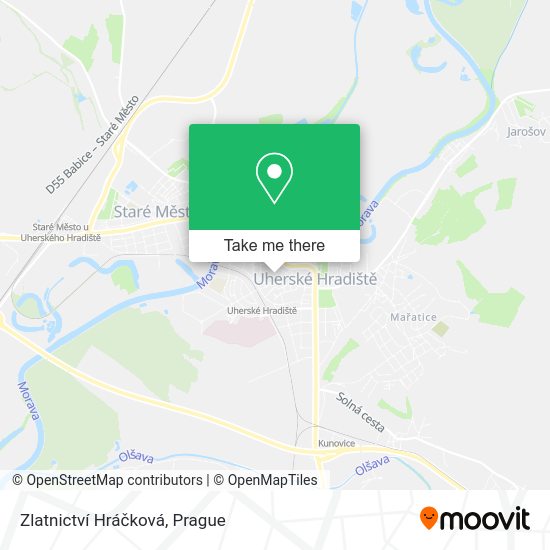 Zlatnictví Hráčková map