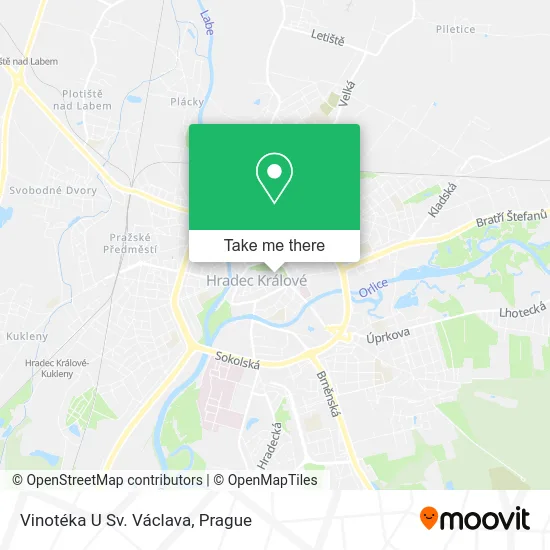 Карта Vinotéka U Sv. Václava