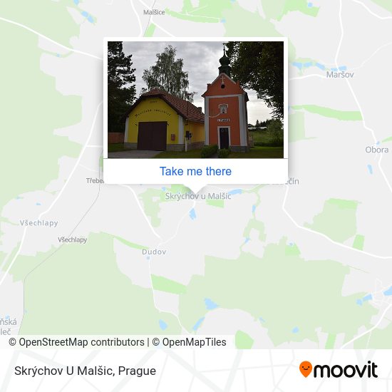 Skrýchov U Malšic map
