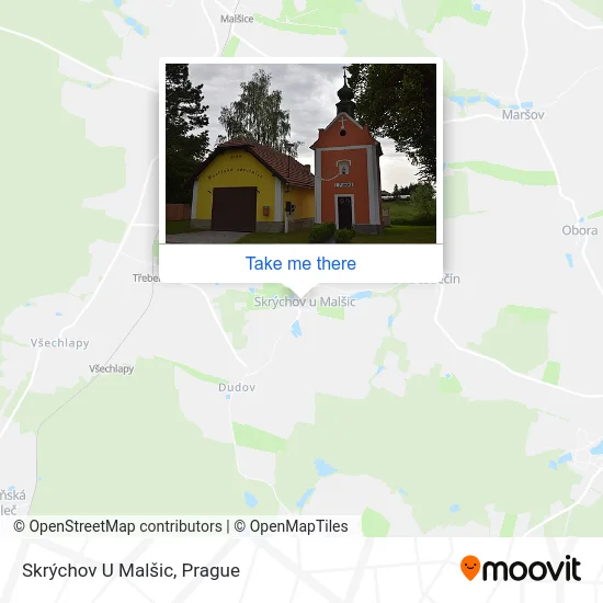 Карта Skrýchov U Malšic