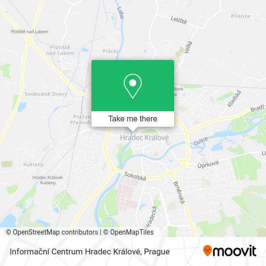 Informační Centrum Hradec Králové map