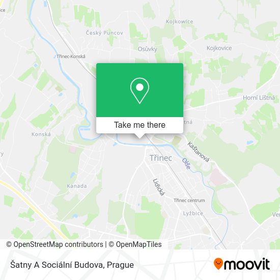 Šatny A Sociální Budova map