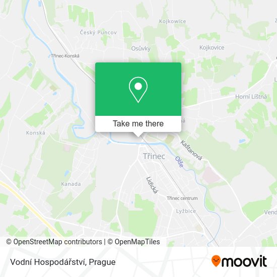 Vodní Hospodářství map