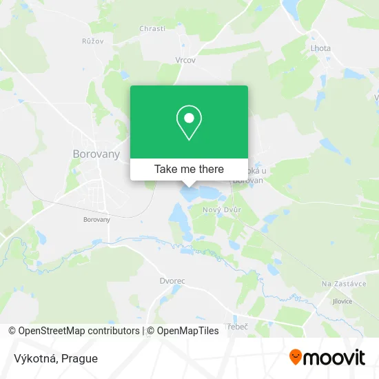 Карта Výkotná