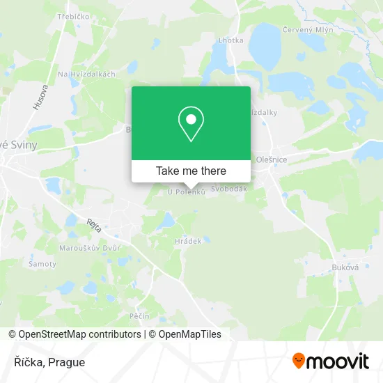 Карта Říčka