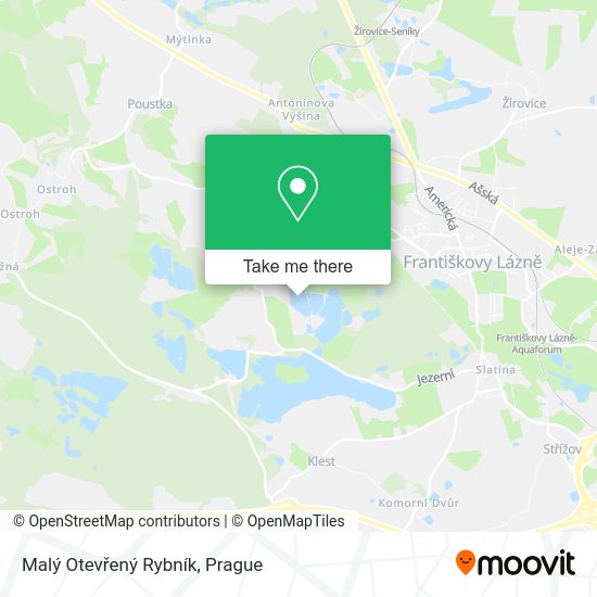 Malý Otevřený Rybník map