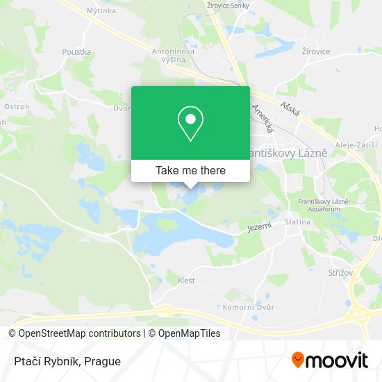 Ptačí Rybník map