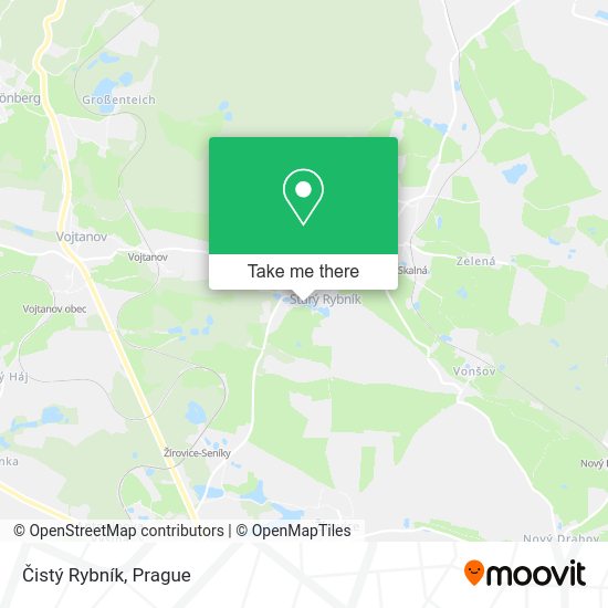 Čistý Rybník map