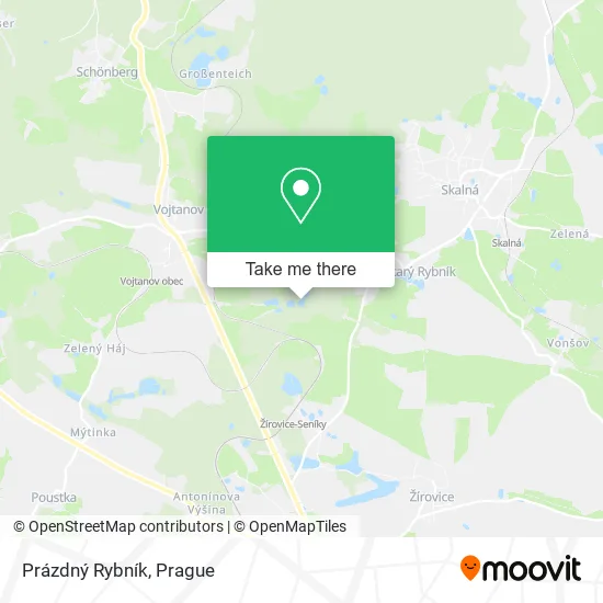 Карта Prázdný Rybník