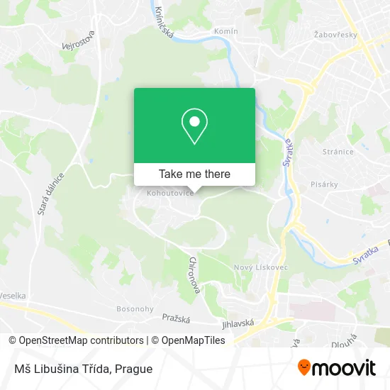 Карта Mš Libušina Třída
