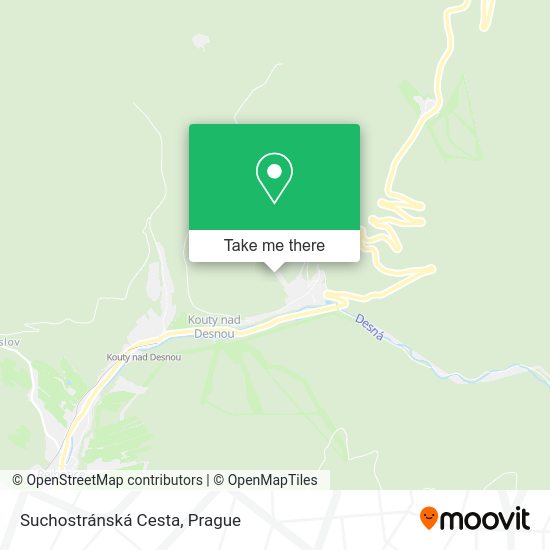 Suchostránská Cesta map