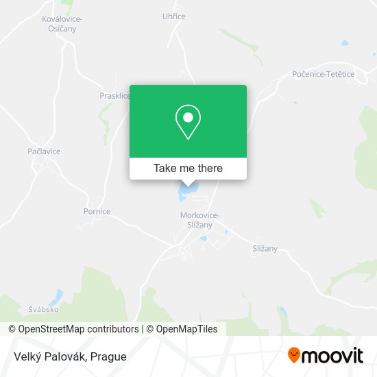 Velký Palovák map