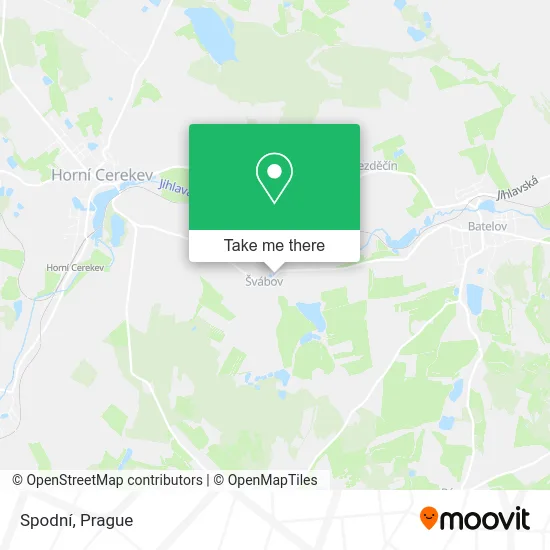Карта Spodní
