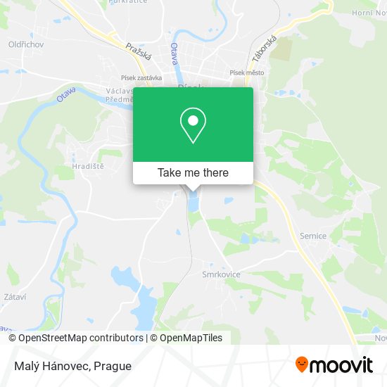 Malý Hánovec map