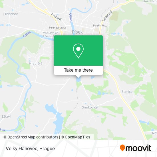 Velký Hánovec map