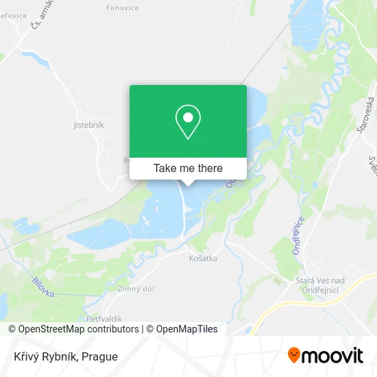 Křivý Rybník map