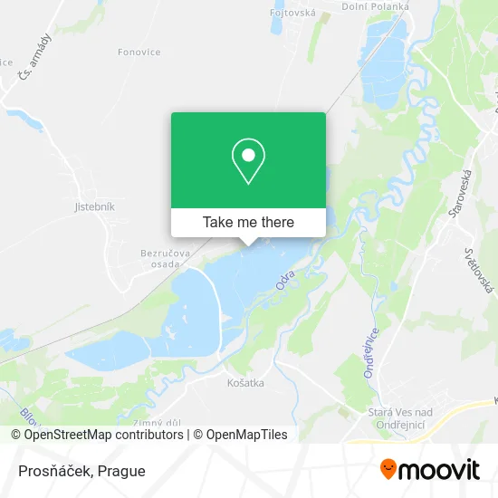 Карта Prosňáček