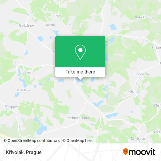 Křivolák map