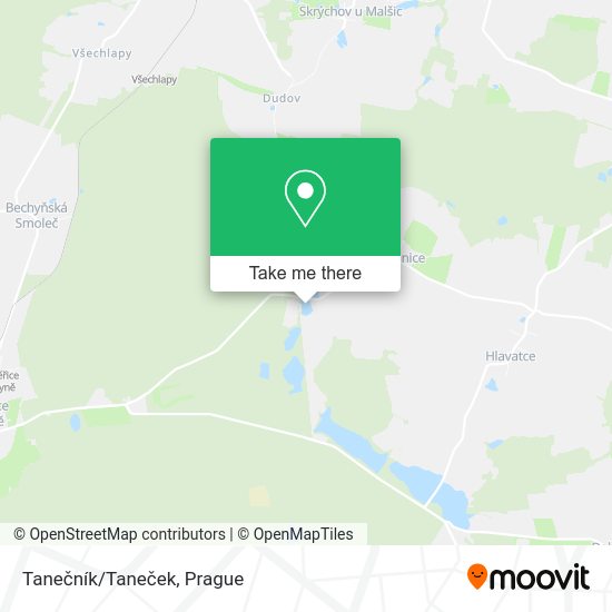 Tanečník/Taneček map