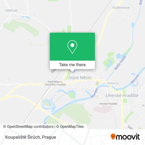 Koupaliště Širůch map