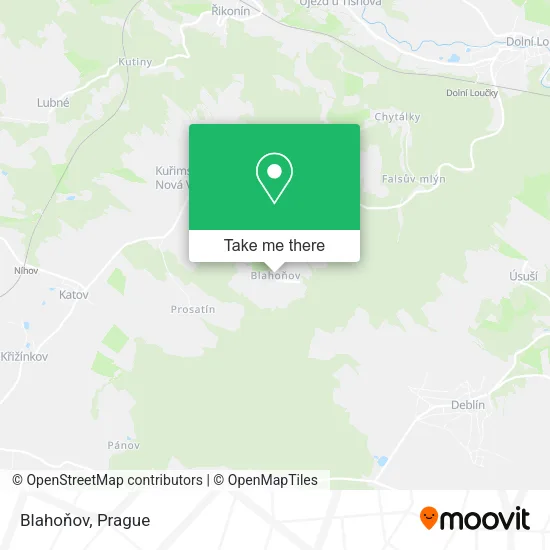 Карта Blahoňov