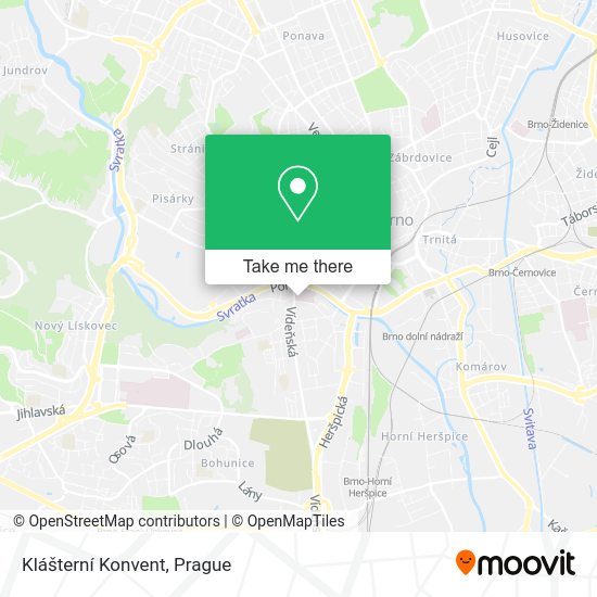 Klášterní Konvent map