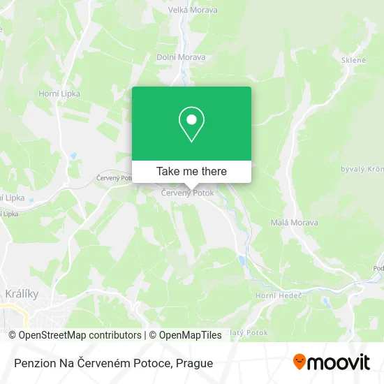 Карта Penzion Na Červeném Potoce