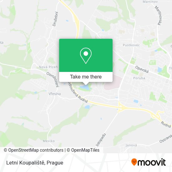 Letní Koupaliště map