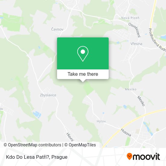 Kdo Do Lesa Patří? map
