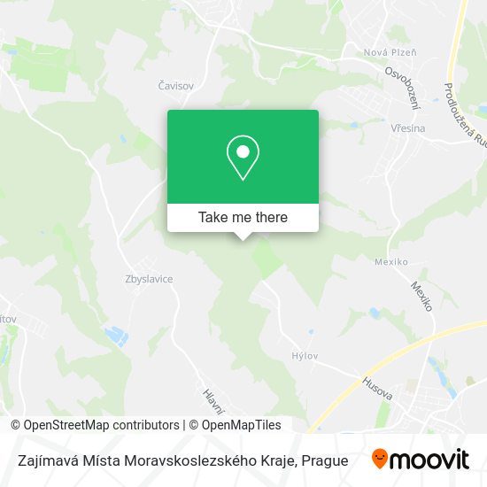 Zajímavá Místa Moravskoslezského Kraje map