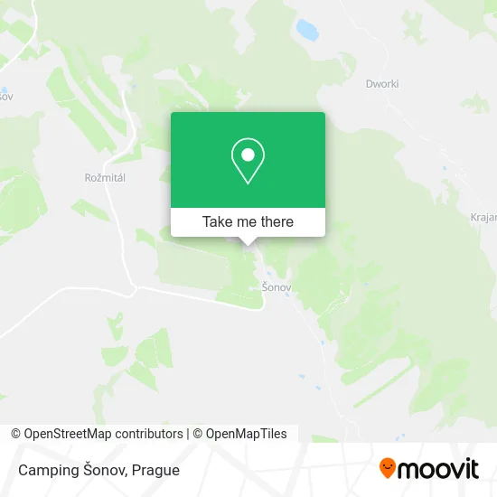 Карта Camping Šonov