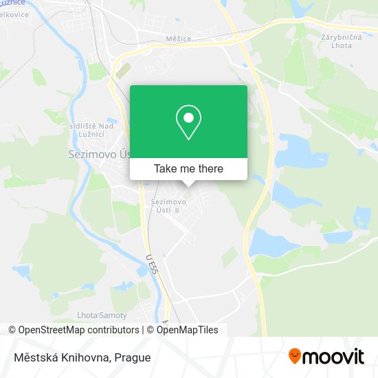 Карта Městská Knihovna