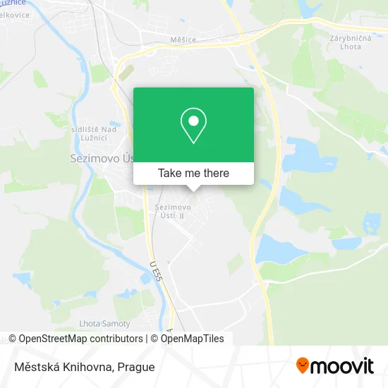 Карта Městská Knihovna