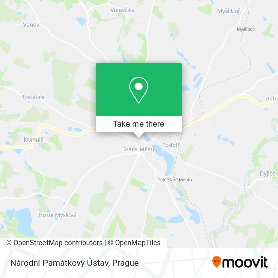 Národní Památkový Ústav map
