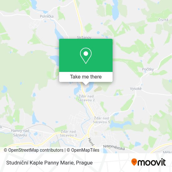 Studniční Kaple Panny Marie map