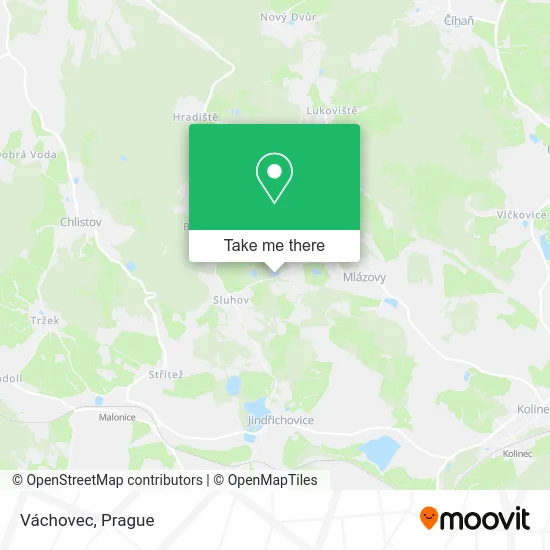 Карта Váchovec