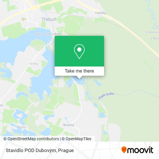 Stavidlo POD Dubovým map