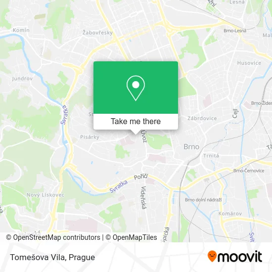 Карта Tomešova Vila