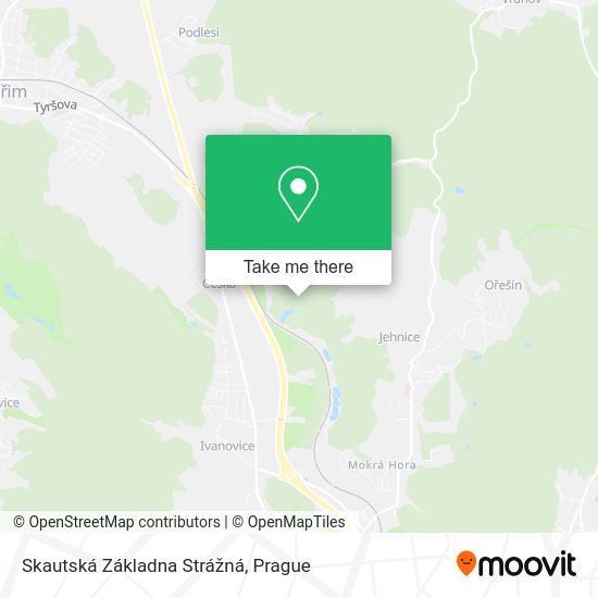 Skautská Základna Strážná map