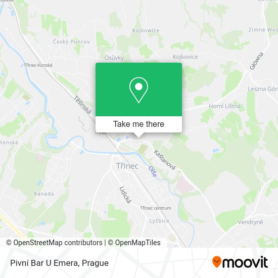 Pivní Bar U Emera map