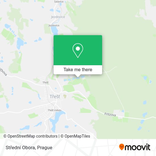 Střední Obora map