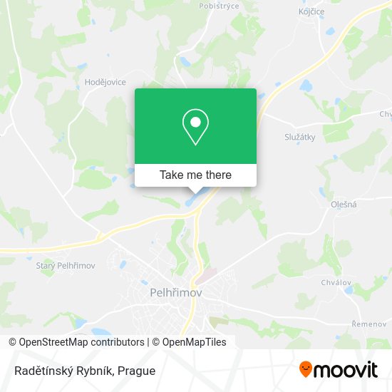 Radětínský Rybník map