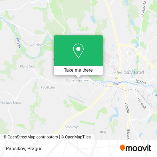 Карта Papšíkov