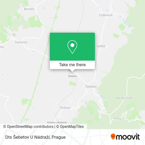 Dts Šebetov U Nádraží map