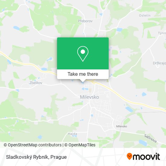 Sladkovský Rybník map
